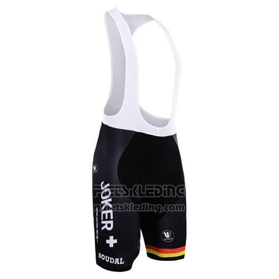 2015 Fietskleding Lotto Soudal Wit Rood Korte Mouwen en Koersbroek